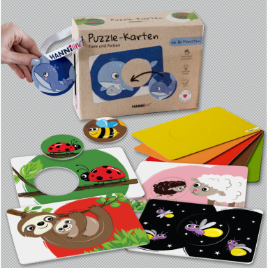 Dėlionių kortelės „Mano pirmoji dėlionė“ (nuo 16 mėnesių)